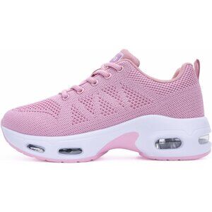 Women's Pink Running Shoes Tennis Athletic Gym Walking Fashion Sneakers